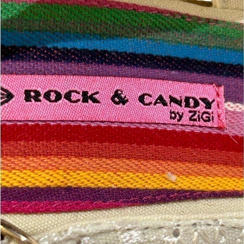 Rock & Candy by ZiGi Karisma Women’s Sandal Peep Toe/Eyelet Cream Size-9 EUC